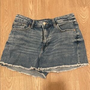 H&M Denim Jean Shorts with Raw Hem